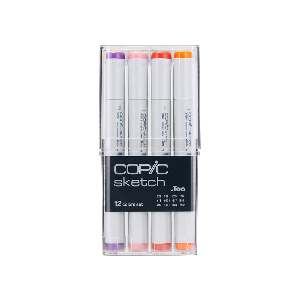 Copic Sketch Set 12 Basic Colours