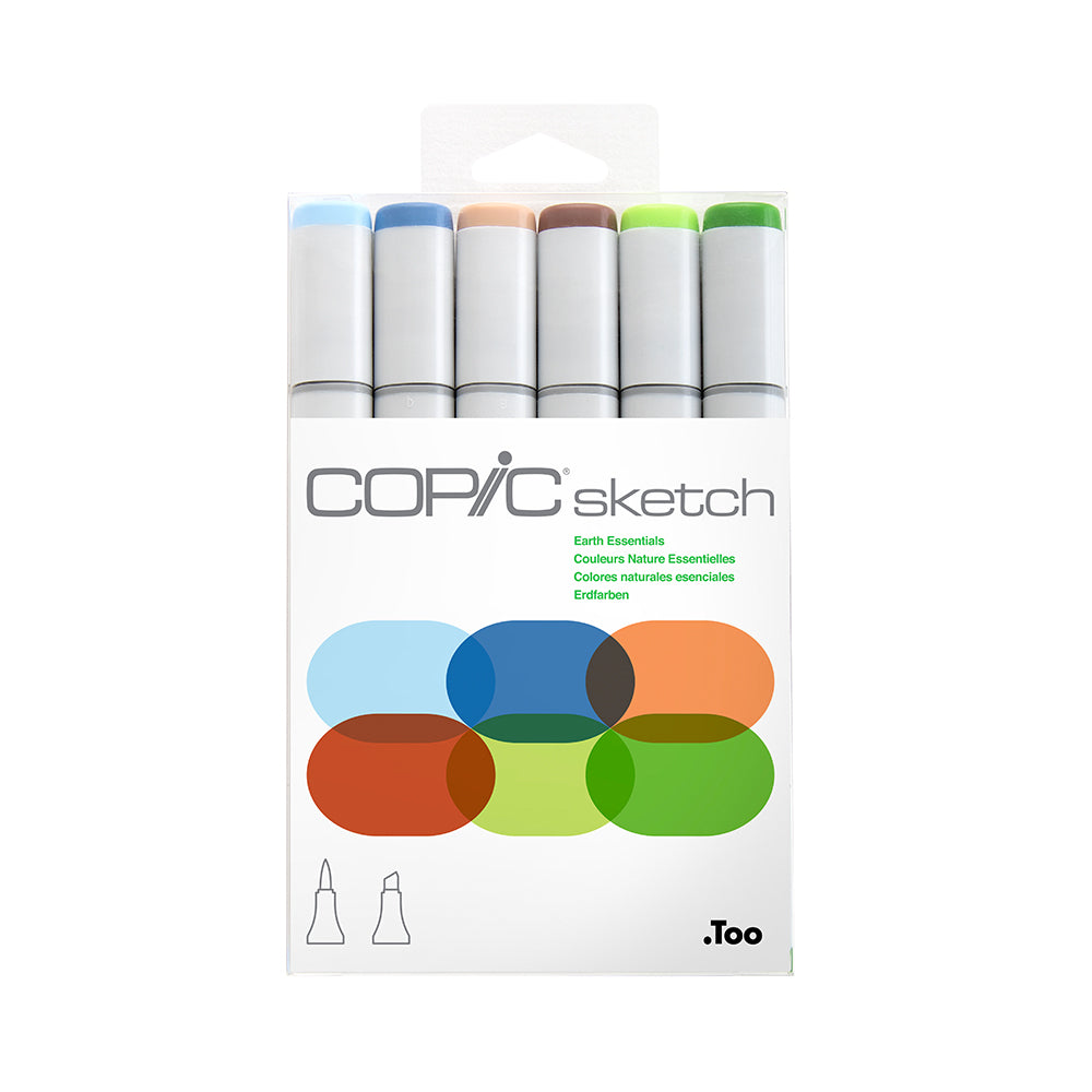 Copic Sketch Set 6 Earth Essentials