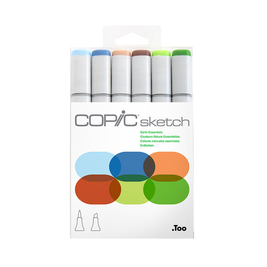 Copic Sketch Set 6 Earth Essentials