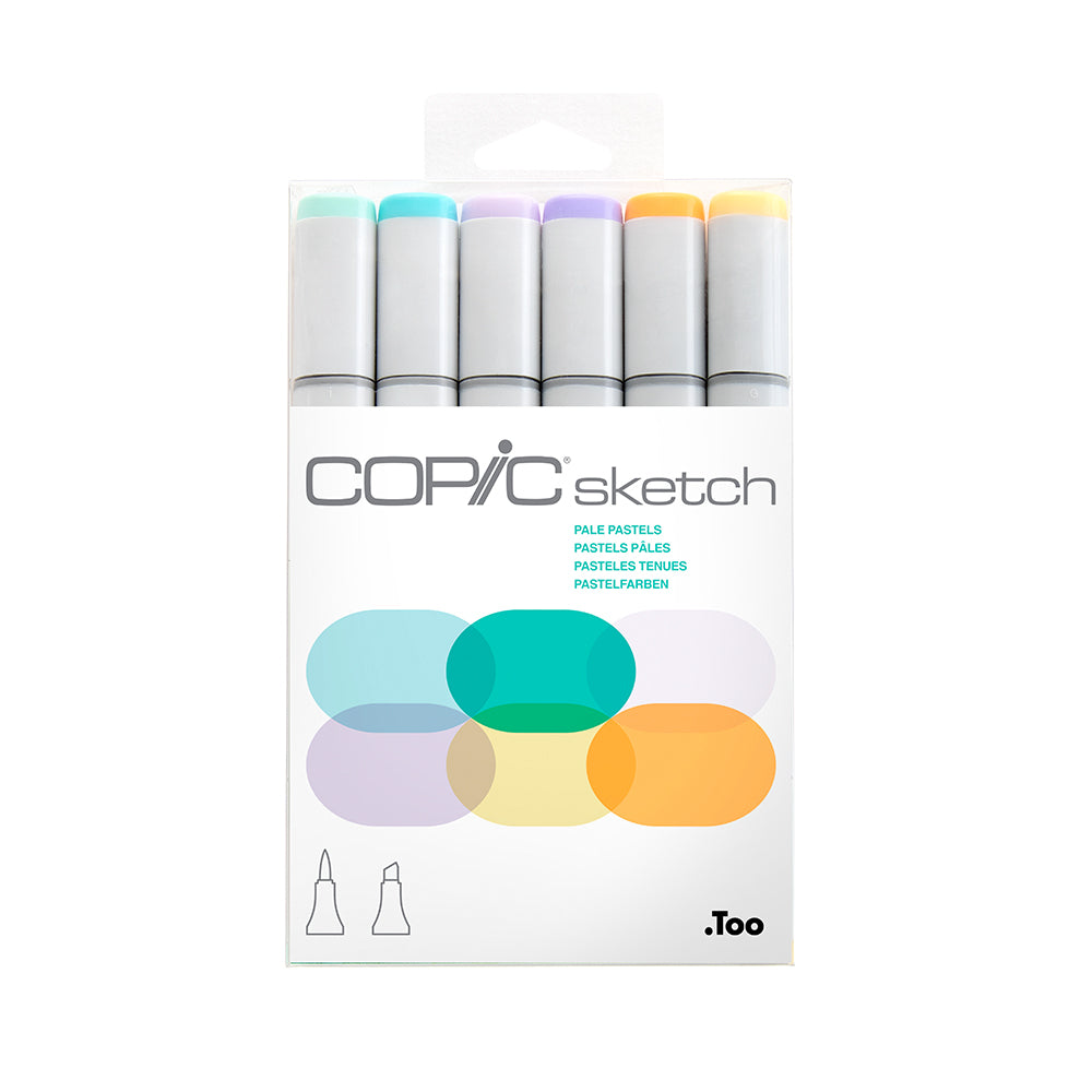 Copic Sketch Set 6 Pale Pastels