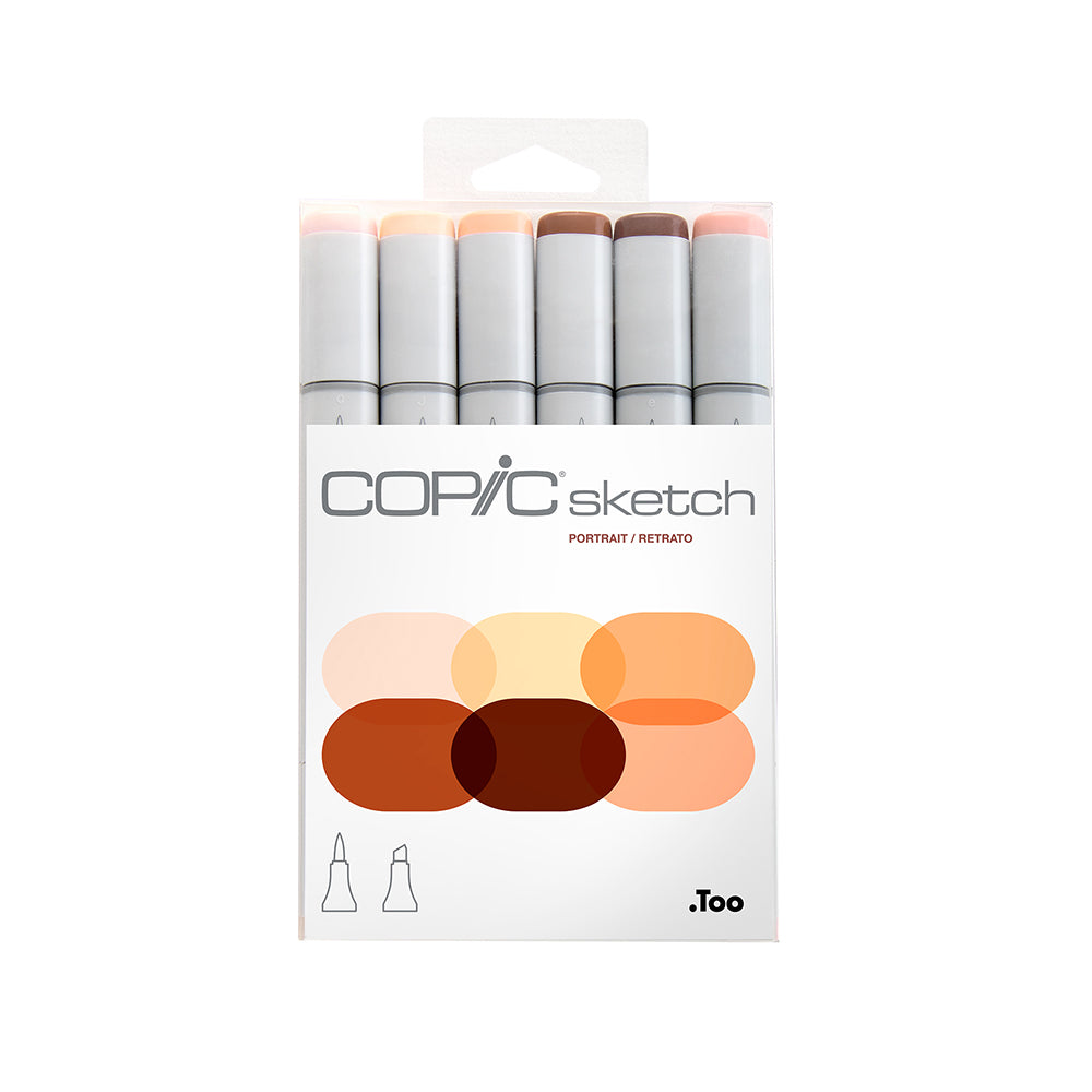 Copic Sketch Marker Set Portrait 6 Pack