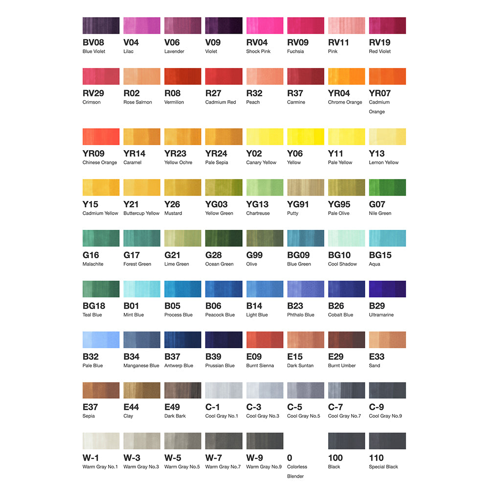 Copic Sketch Set 72A