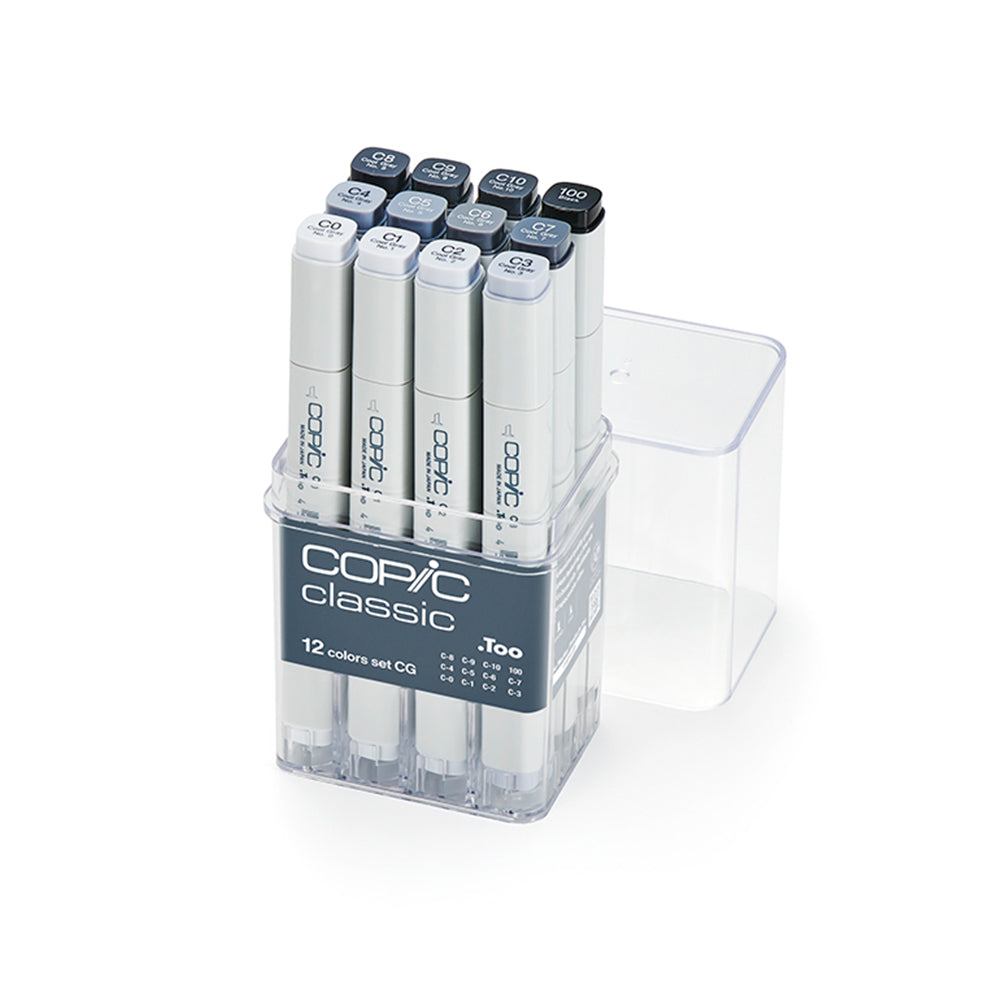 Copic Classic Set 12 Cool Greys