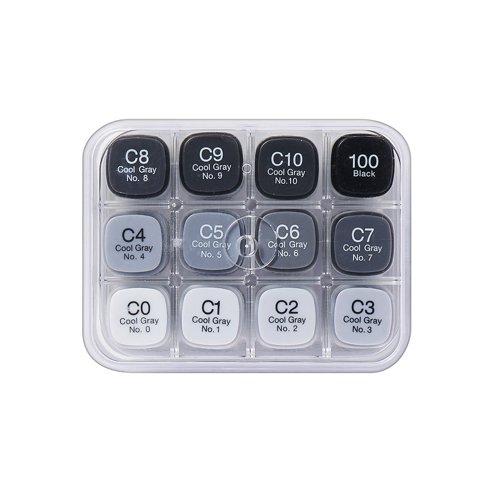 Copic Classic Set 12 Cool Greys