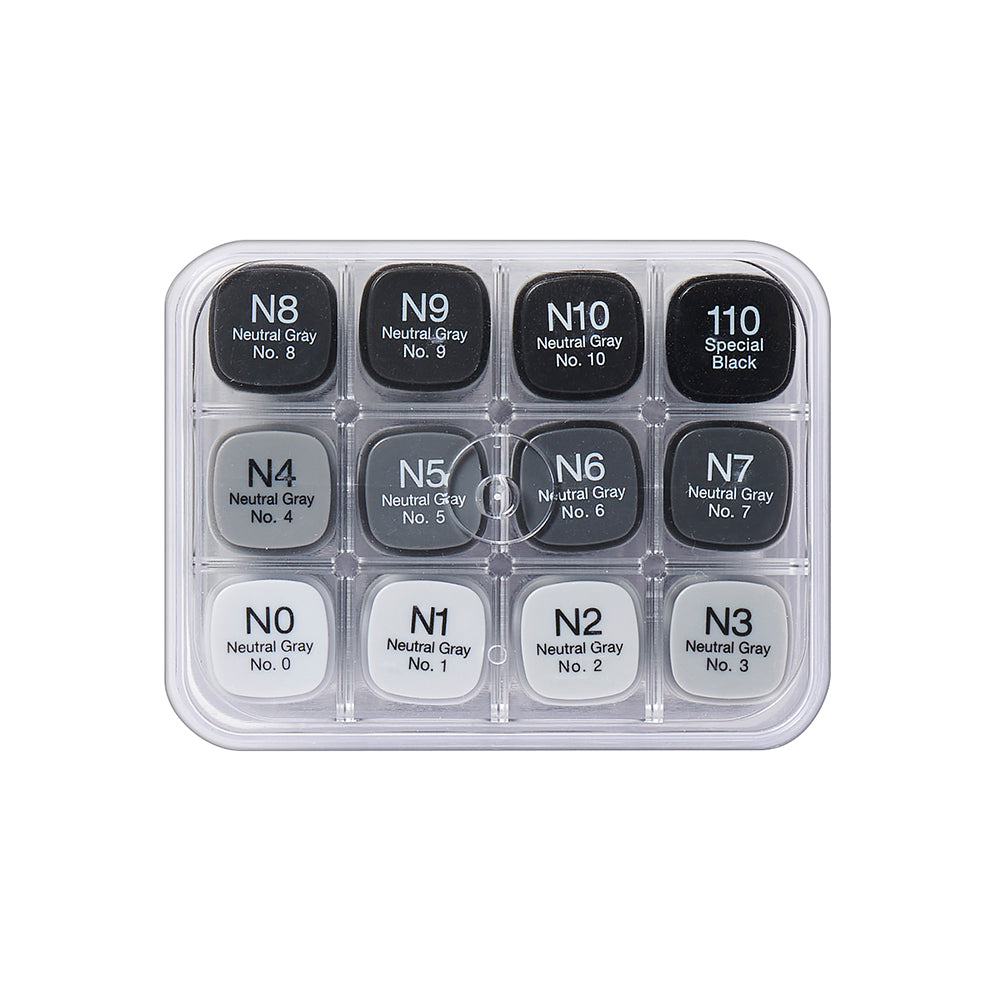 Copic Classic Set 12 Neutral Greys