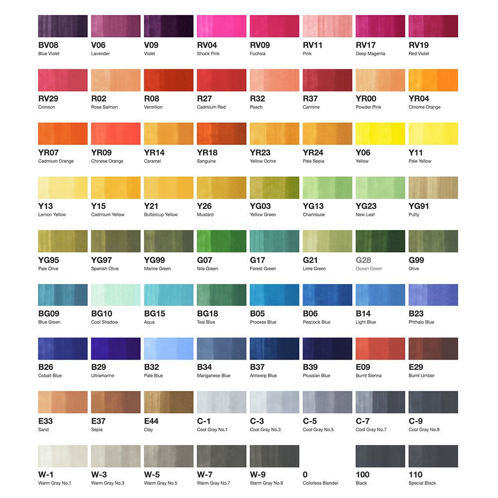 Copic Classic Set 72A