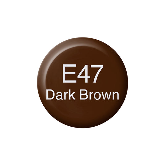 Copic Ink E47 Dark Brown 12ml