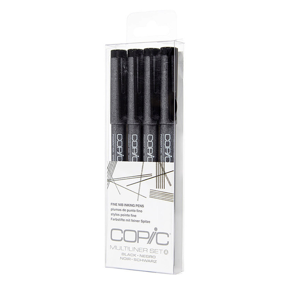 Copic Multiliner Fine Set 4A Black