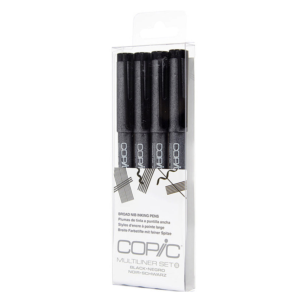 Copic Multiliner Broad Set 4B Black