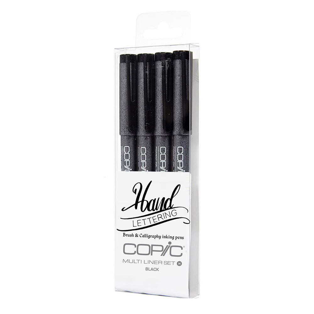 Copic Multiliner Hand Lettering Set 4H Black