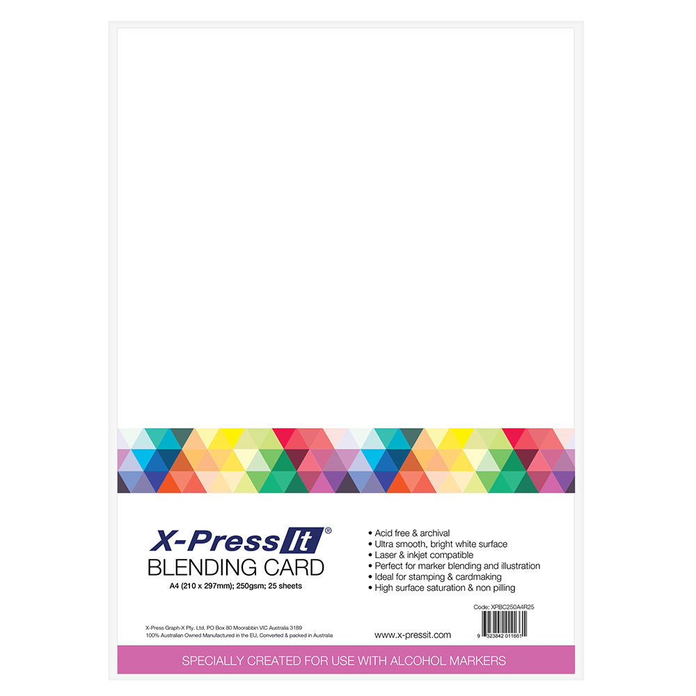 X-Press It Blending Card A4 (25pk)